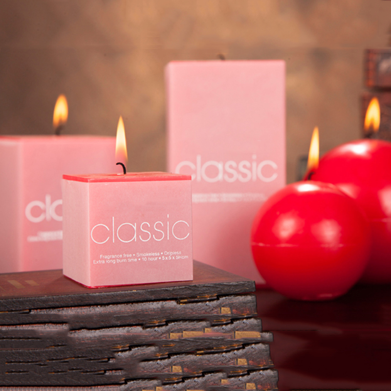 Wholesale personalize label and design hot selling red pillar candles with different sizes and shapes